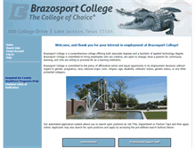 Tablet Screenshot of employment.brazosport.edu